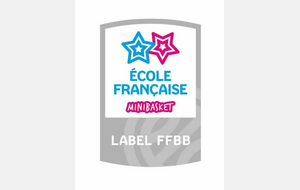 Label "ECOLE FRANCAISE DE MINIBASKET DEUX ETOILES