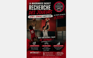🔥 La Magdunoise Basket recrute !