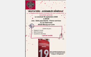 🏀 ASSEMBLÉE GÉNÉRALE – LA MAGDUNOISE BASKET 🏀