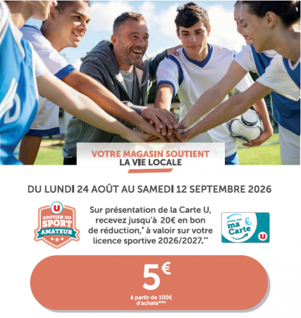 Partenariat Licences sportives Hyper U Baule