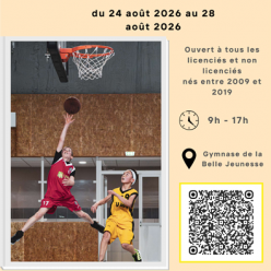 Stage Basket de reprise du 24 au 28 août 2026
