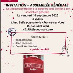 🏀 ASSEMBLÉE GÉNÉRALE – LA MAGDUNOISE BASKET 🏀